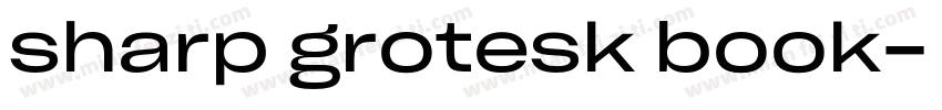 sharp grotesk book字体转换